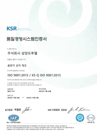 ISO 9001(품질경영시스템)